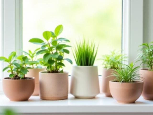 Handgefertigte Keramik-Blumentöpfe in verschiedenen Größen und Designs, für eine grüne Oase